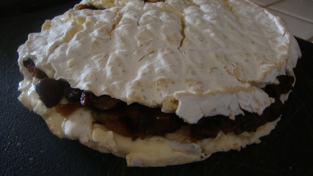 Caramelized Onion Stuffed Brie