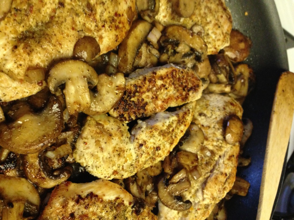 Sauted Chicken and Mushrooms