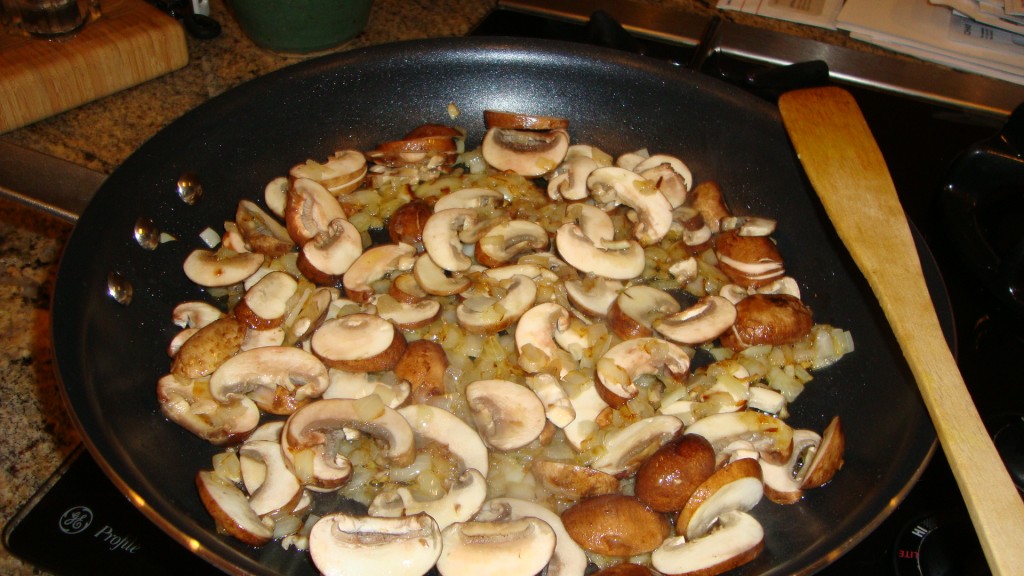 Sauted mushrooms and onions