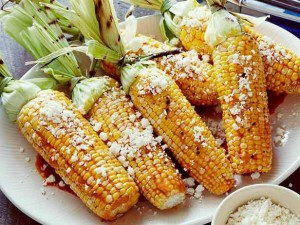 Grilled Corn with Chili Lime Cotija