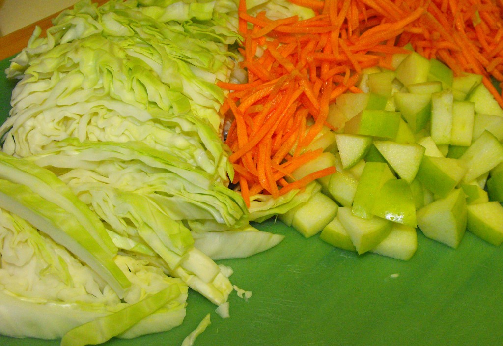 Cabbage, Granny Smith and Carrots