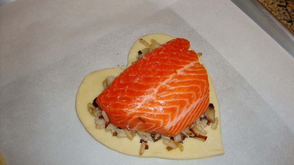 Salmon and Rie on Pastry