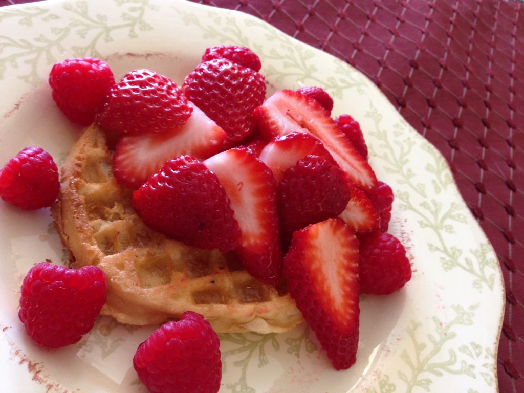 Fruit and GF Waffles