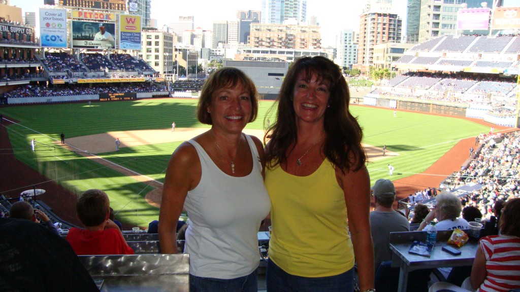 Kathy and Me at the ballpark