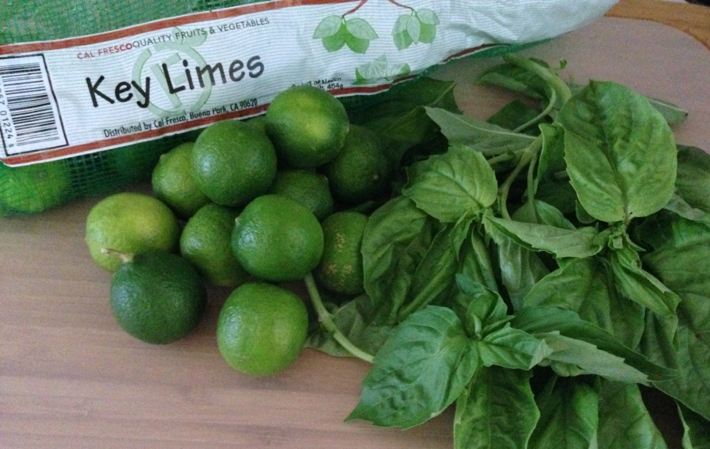 Basil and Key Limes