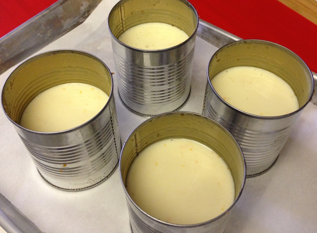 Cheesecake in can molds