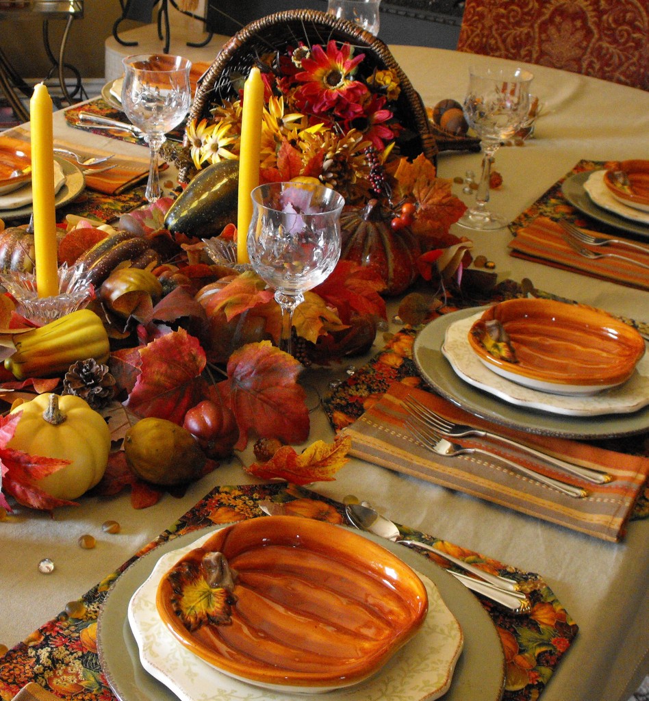 Thanksgiving Cornucopia Centerpiece