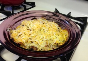 Fast version with Mexican cheese