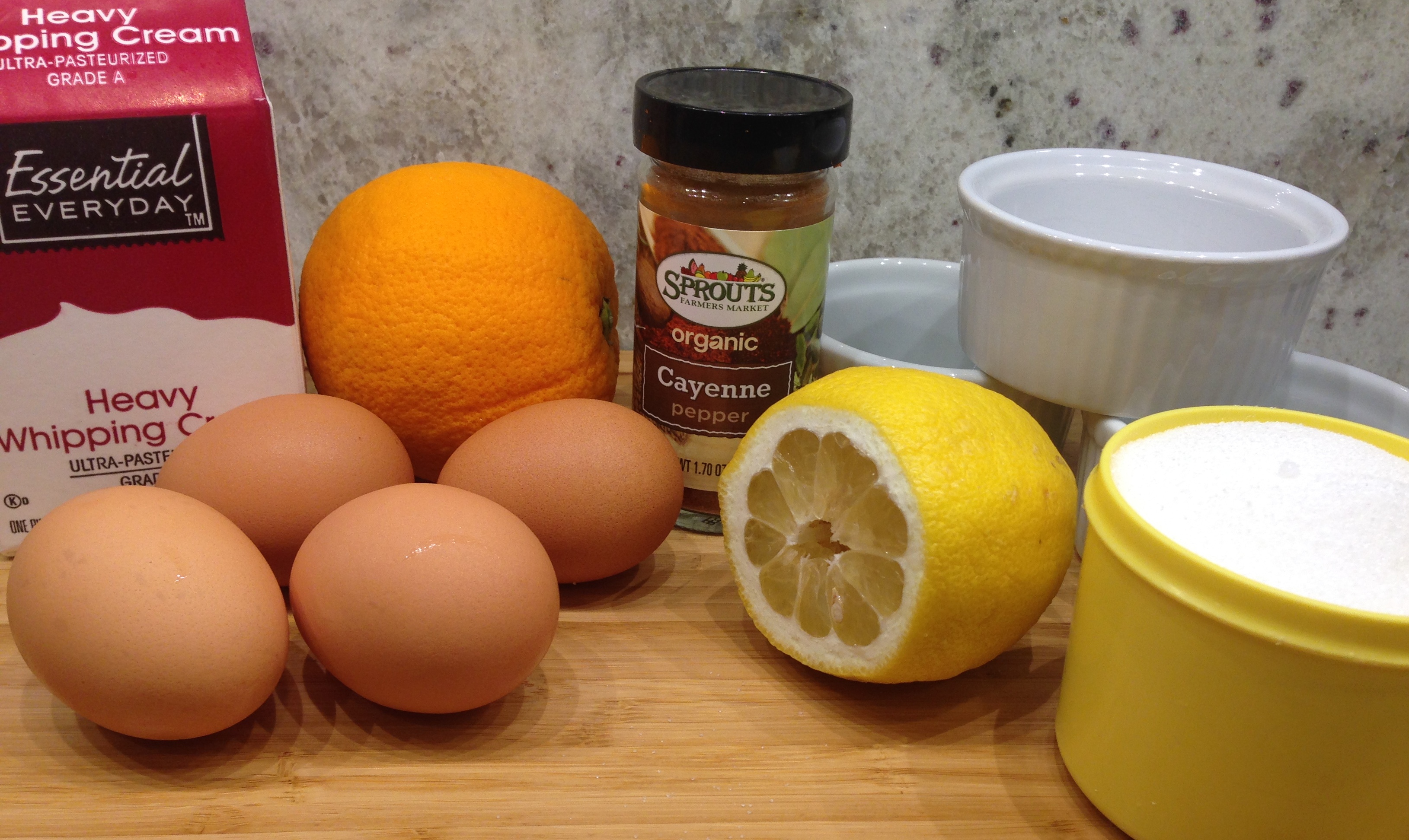 Orange Flan Ingredients