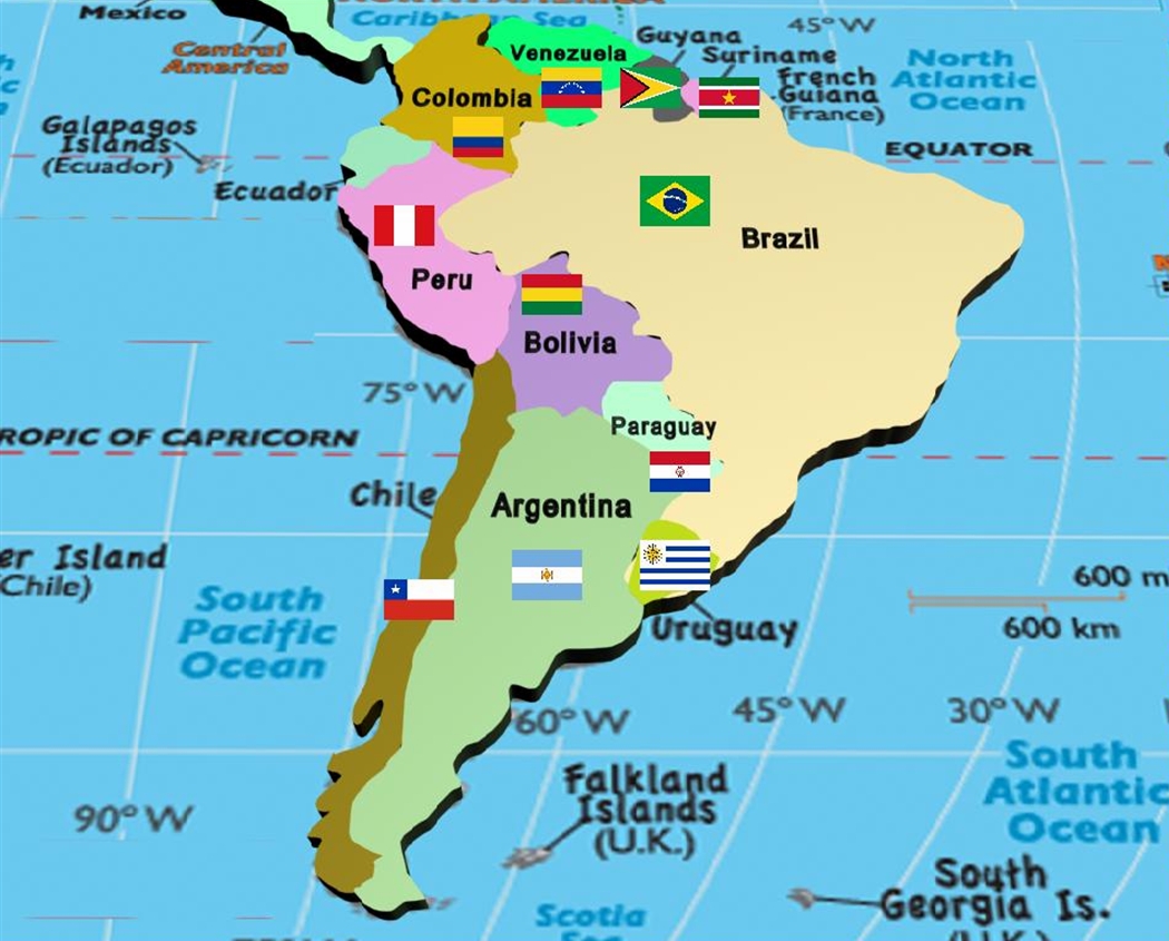 South America Map