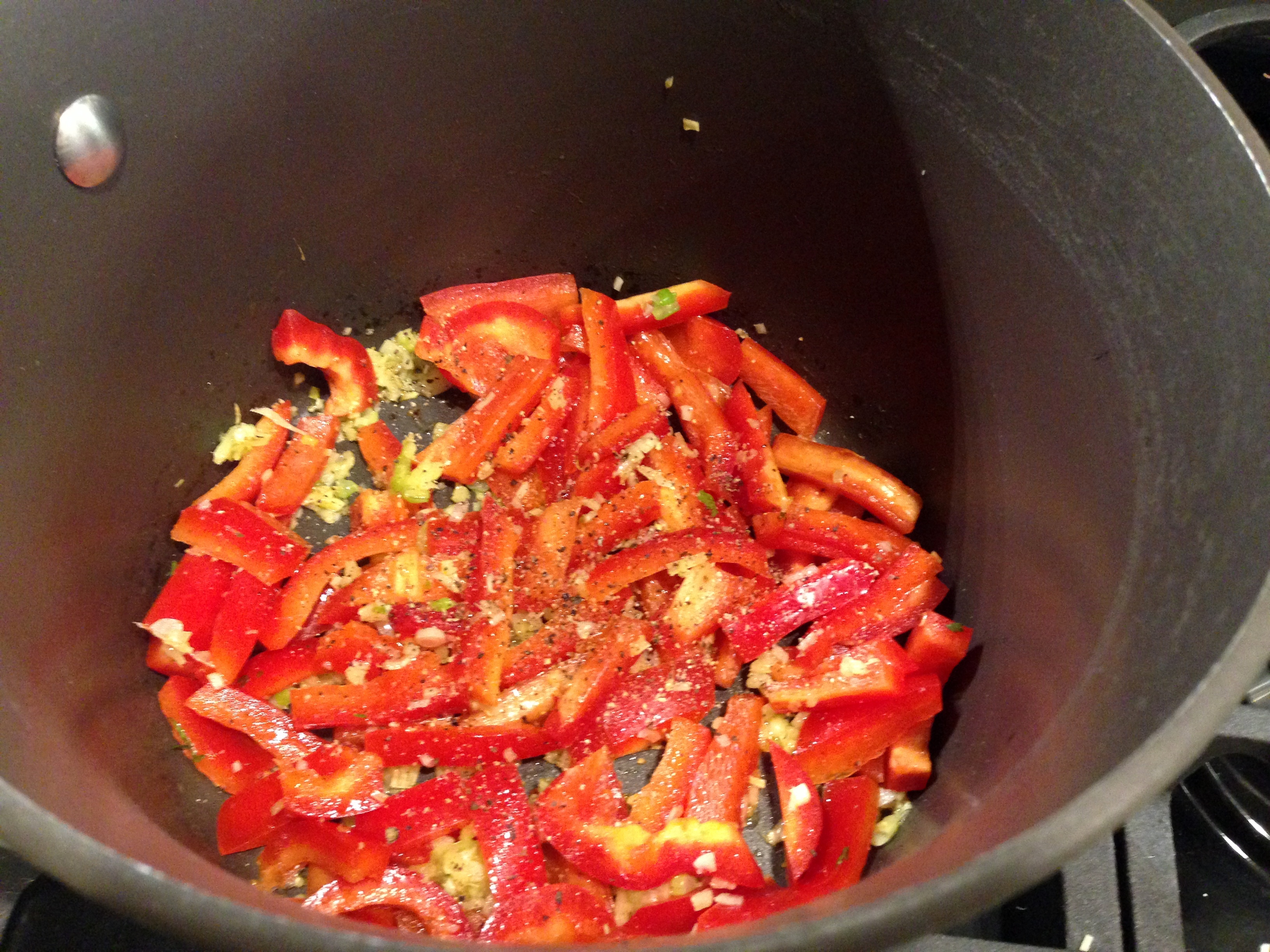 Add Red Peppers