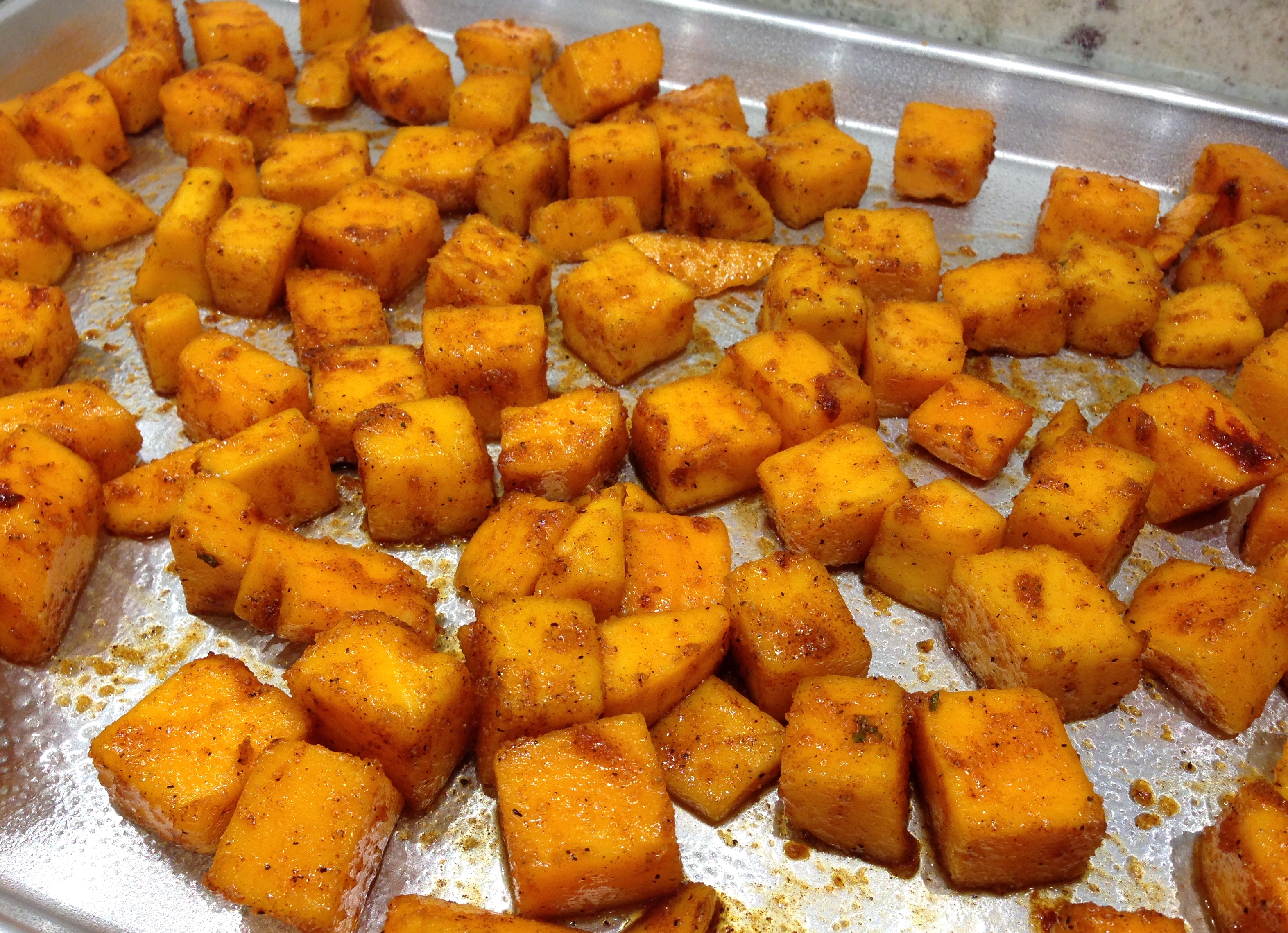 Squash on Roasting Pan