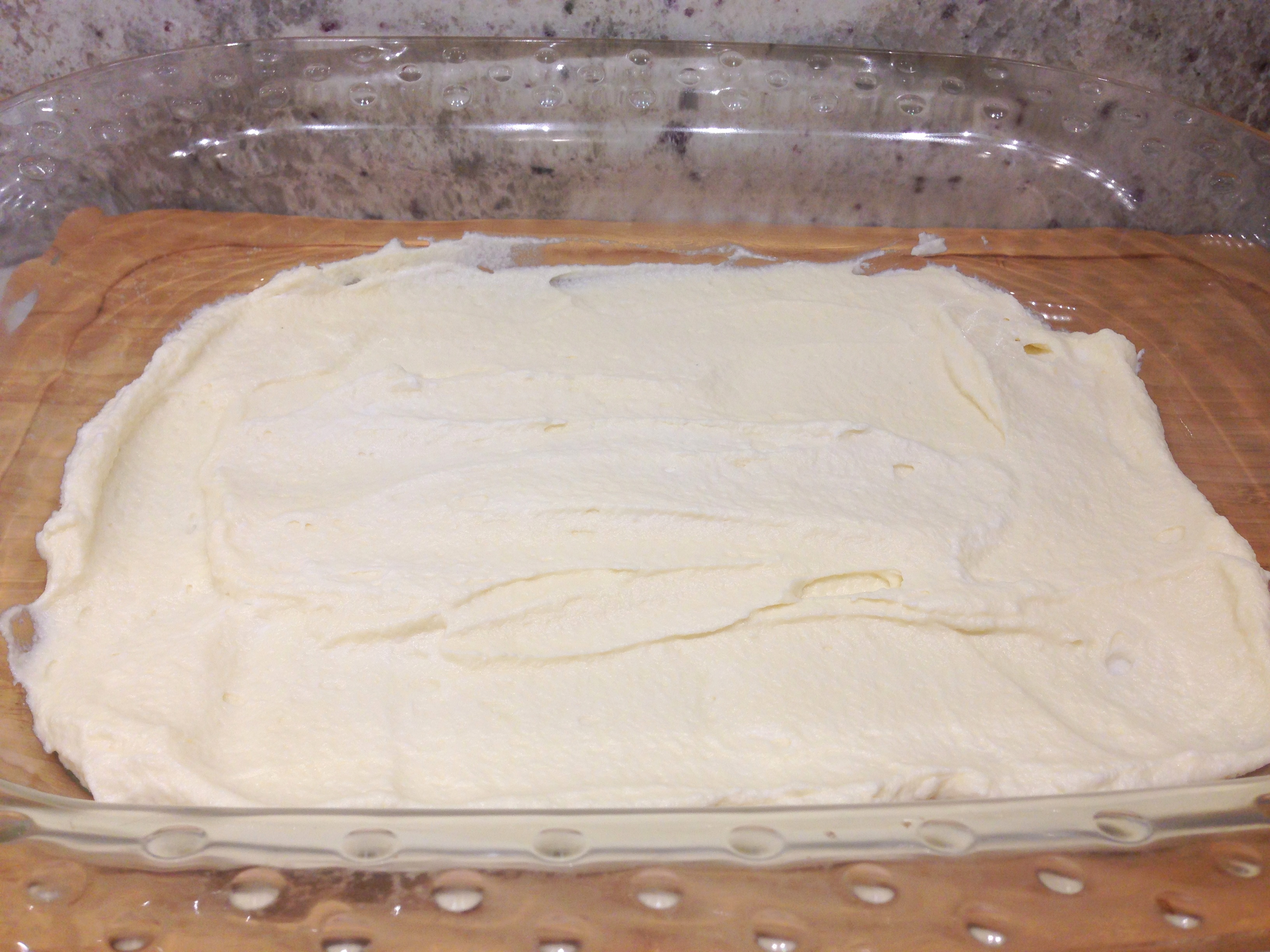 1st layer of cream filling