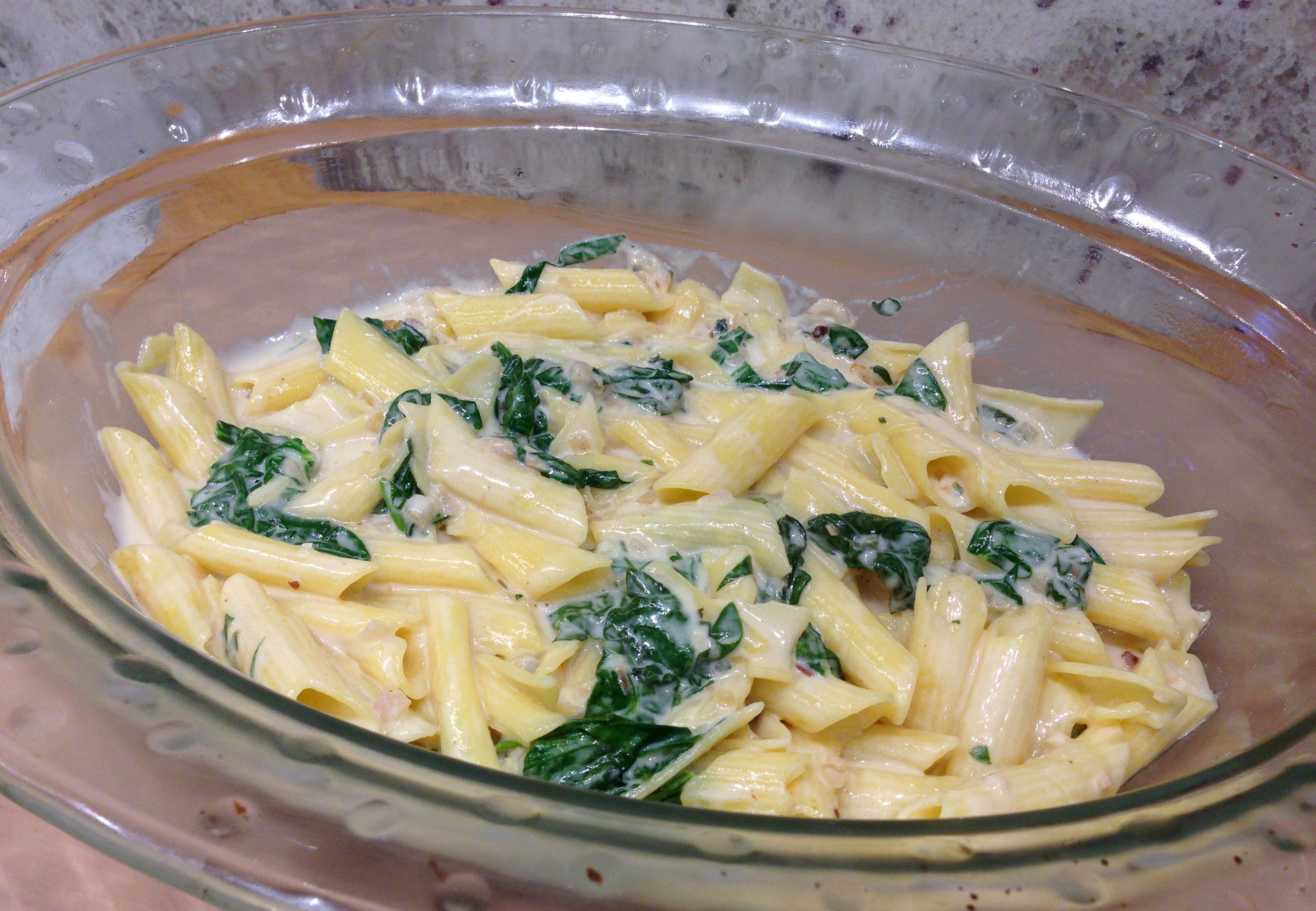 Pasta Spinach Layer