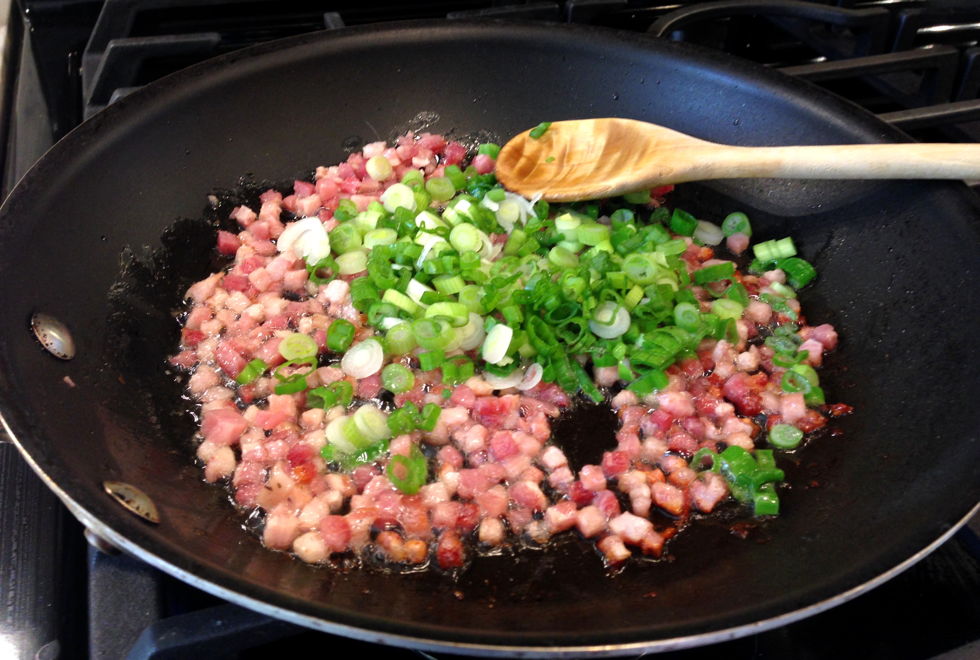 Pancetta and Green Onions