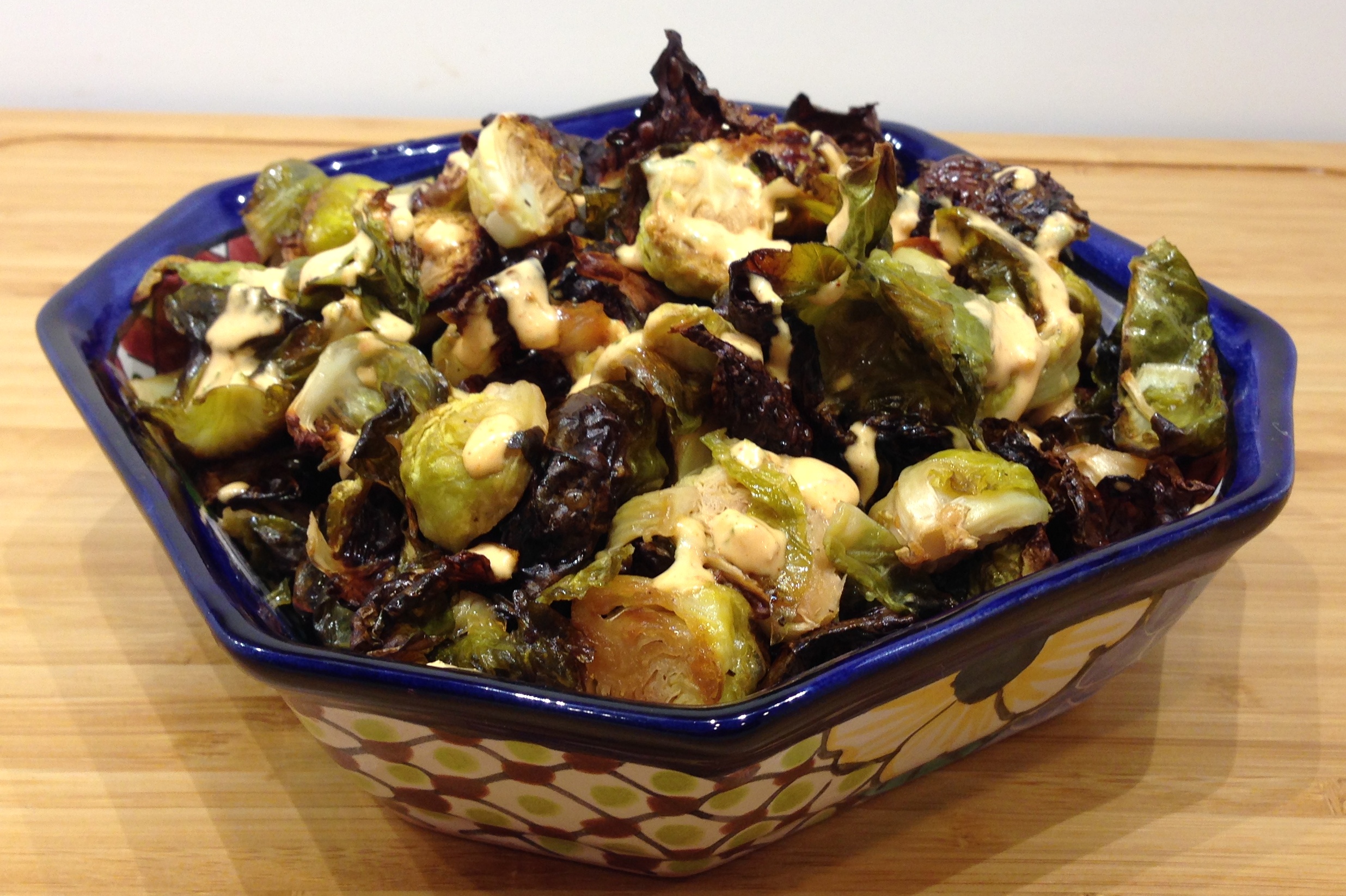 Crispy Brussels Sprouts with Spicy Aioli Life of the Party Always!