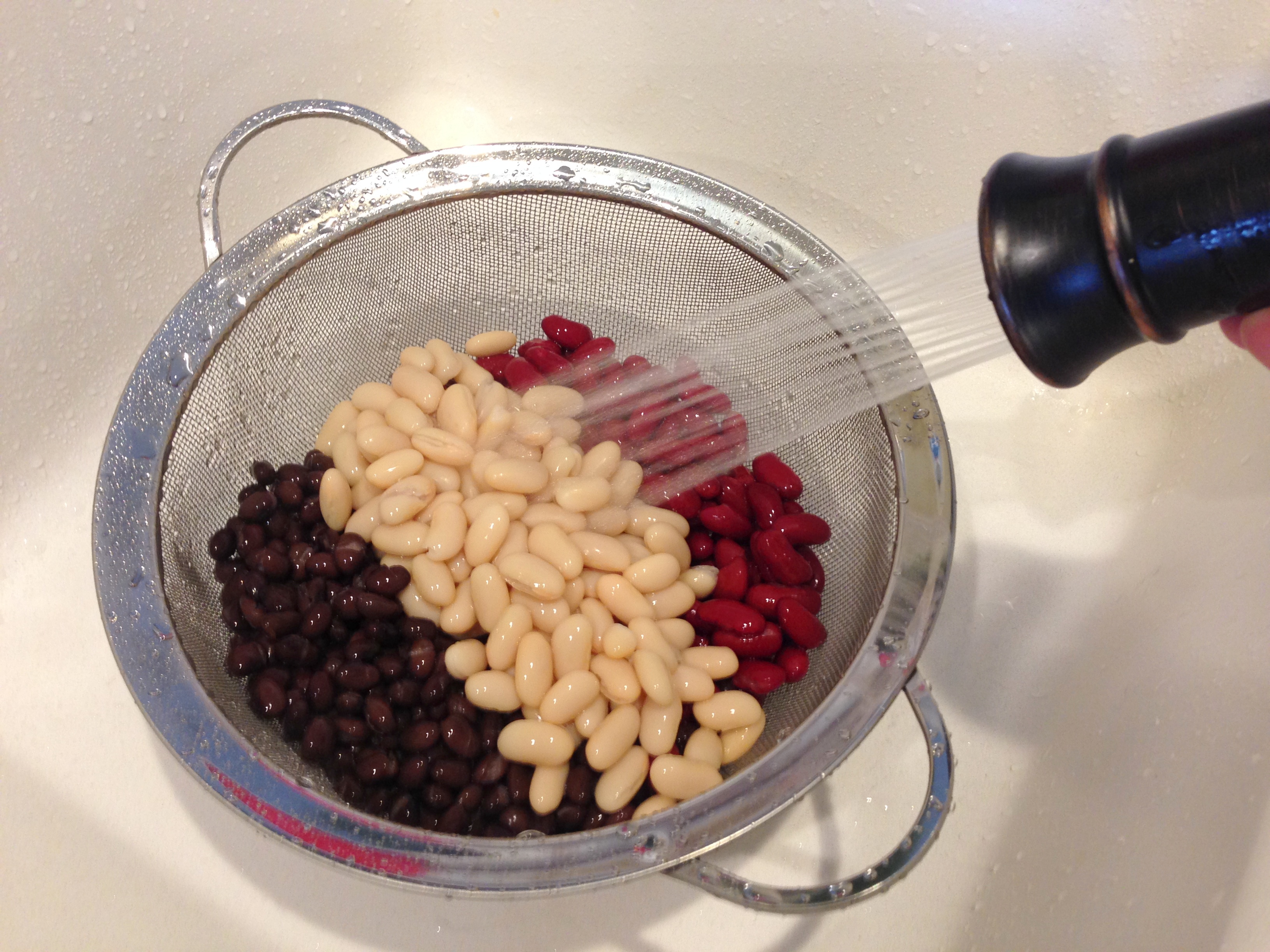 Rinse beans