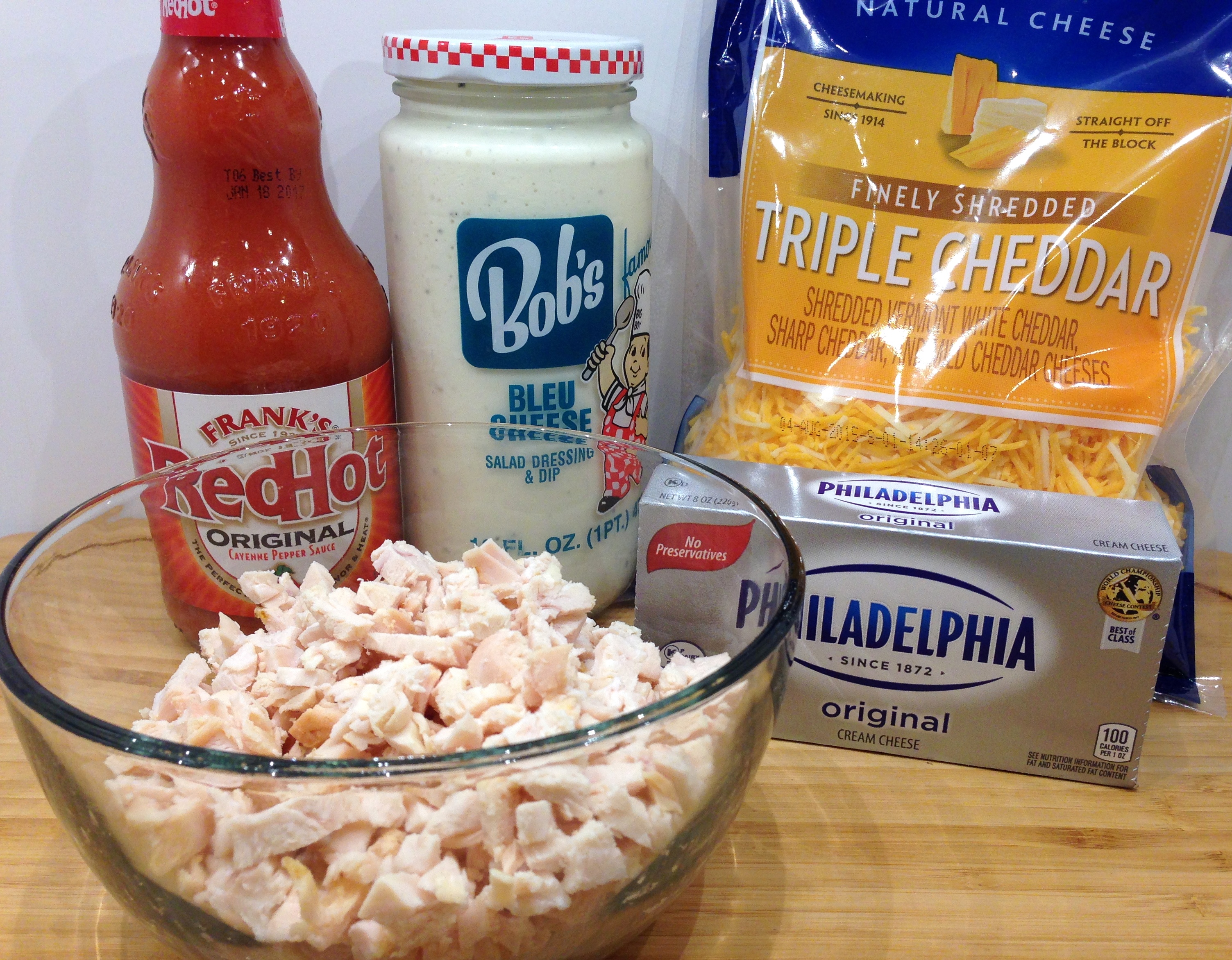 Buffalo Chicken Dip Ingredients