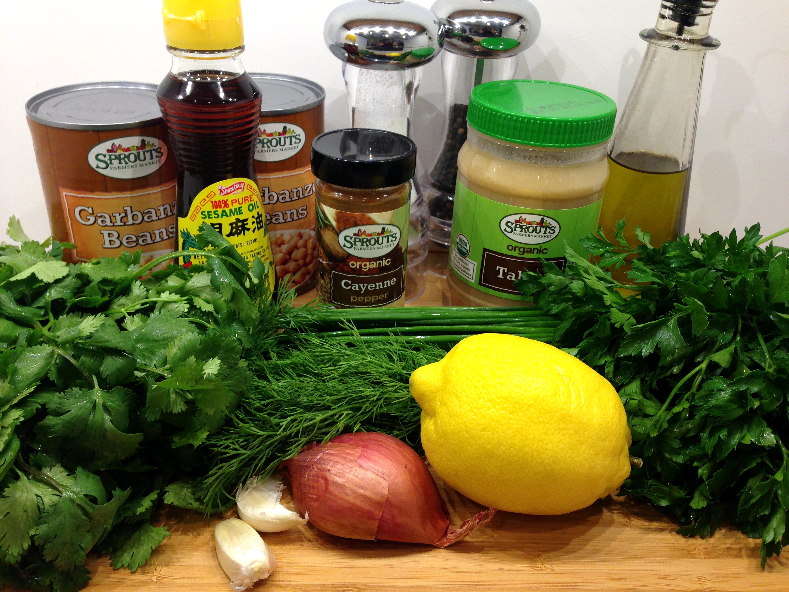 Herbaceous Hummus Ingredients