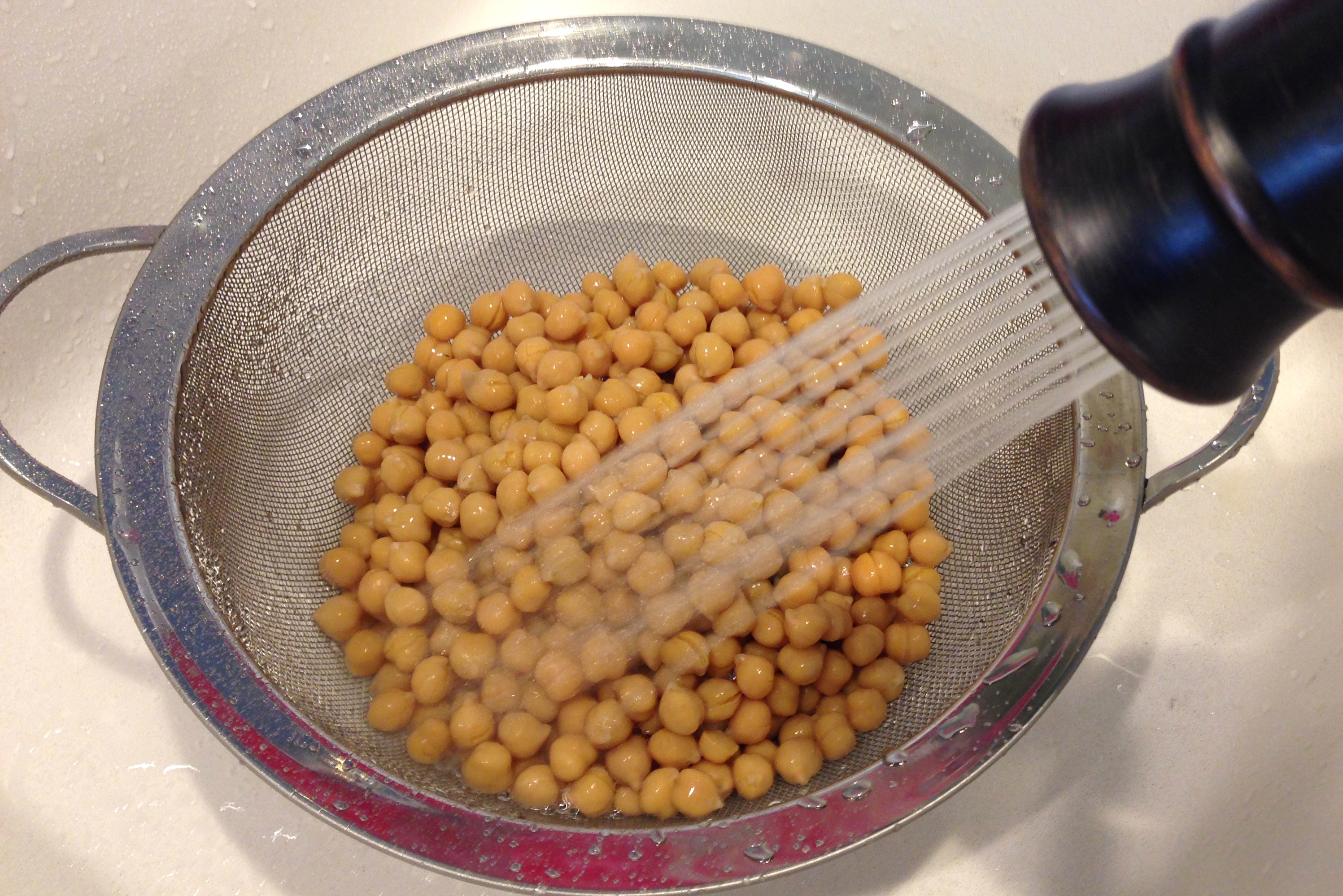 Rinse Garbanzo beans