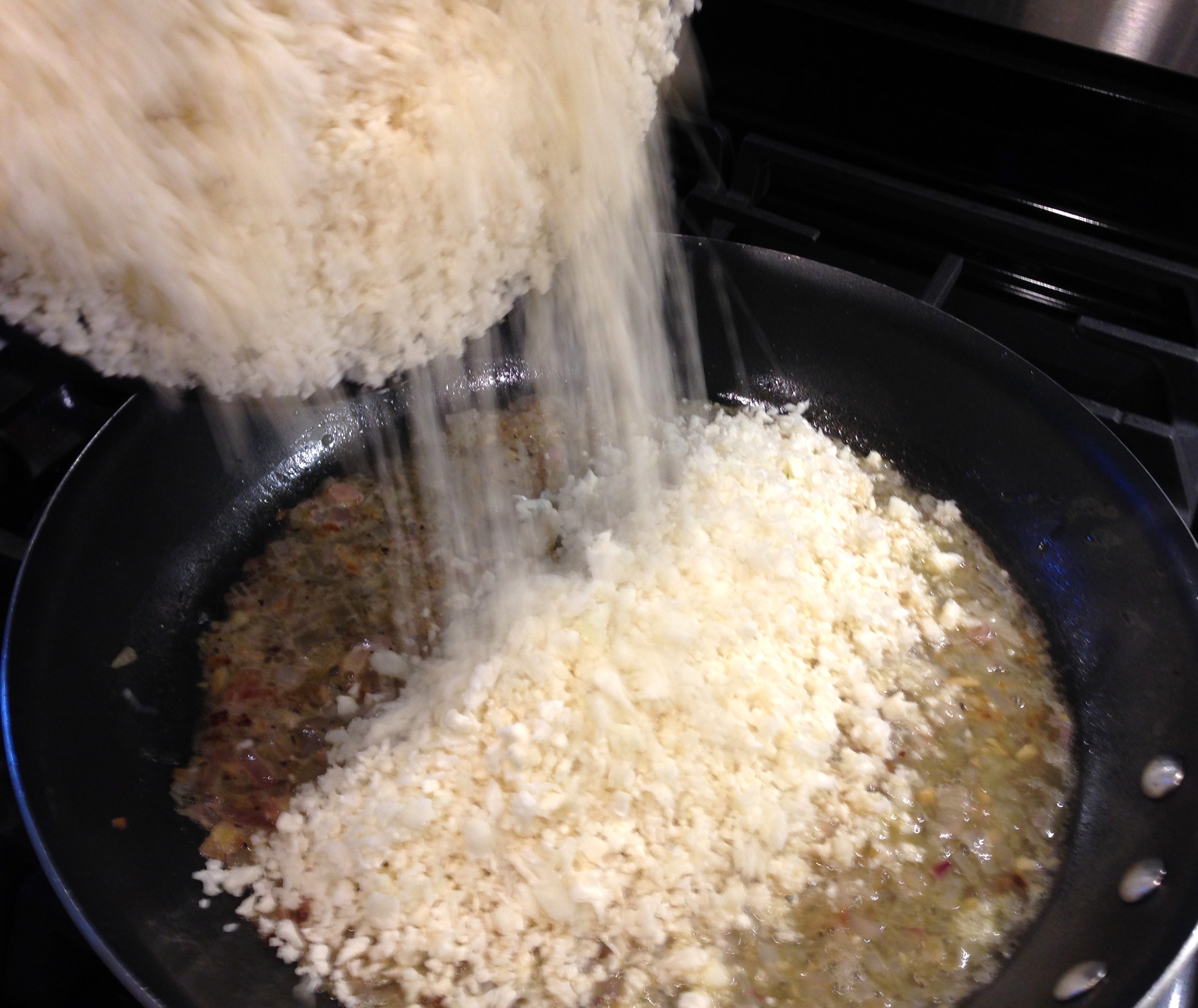 Add cauliflower rice