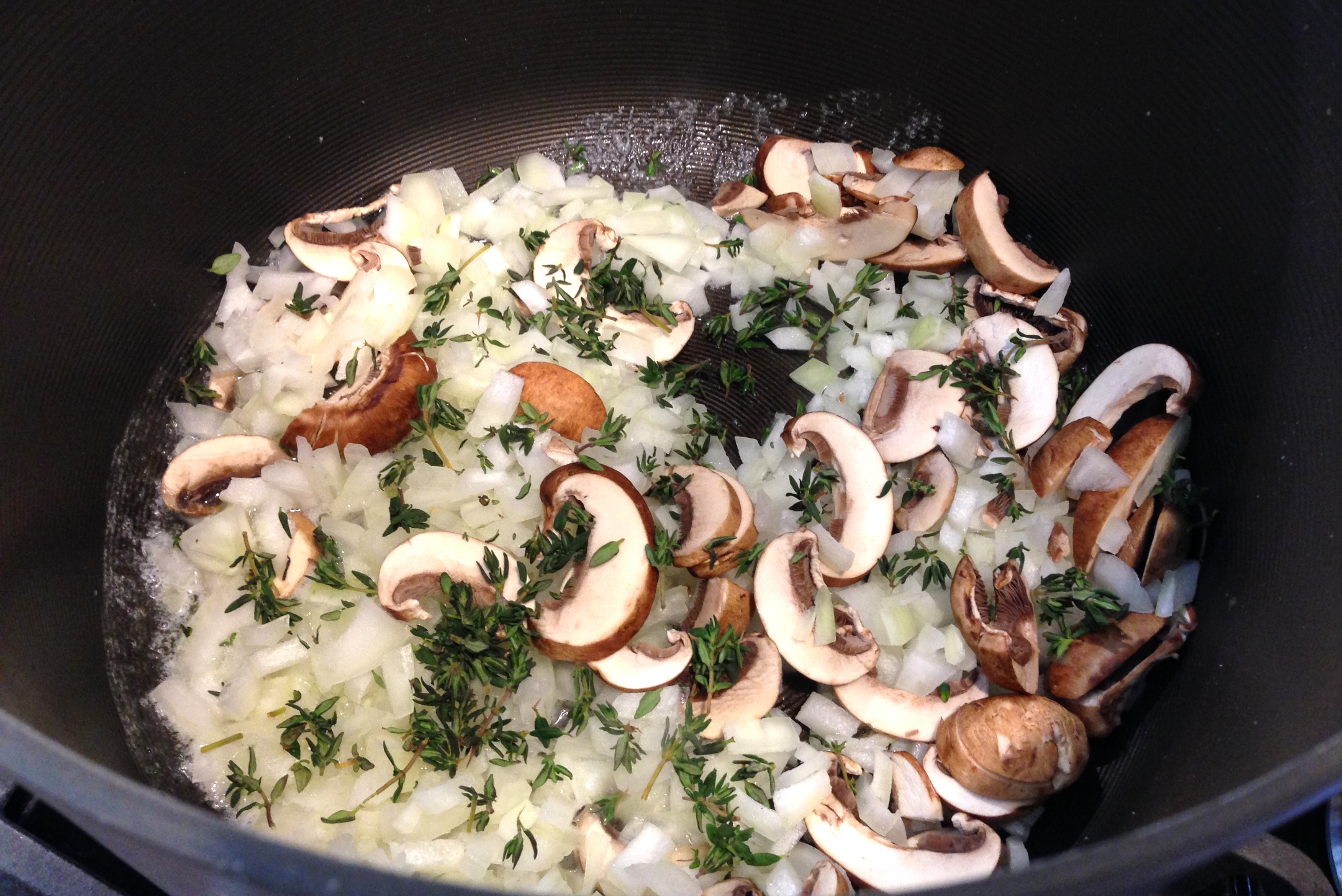 Mushrooms onion thyme