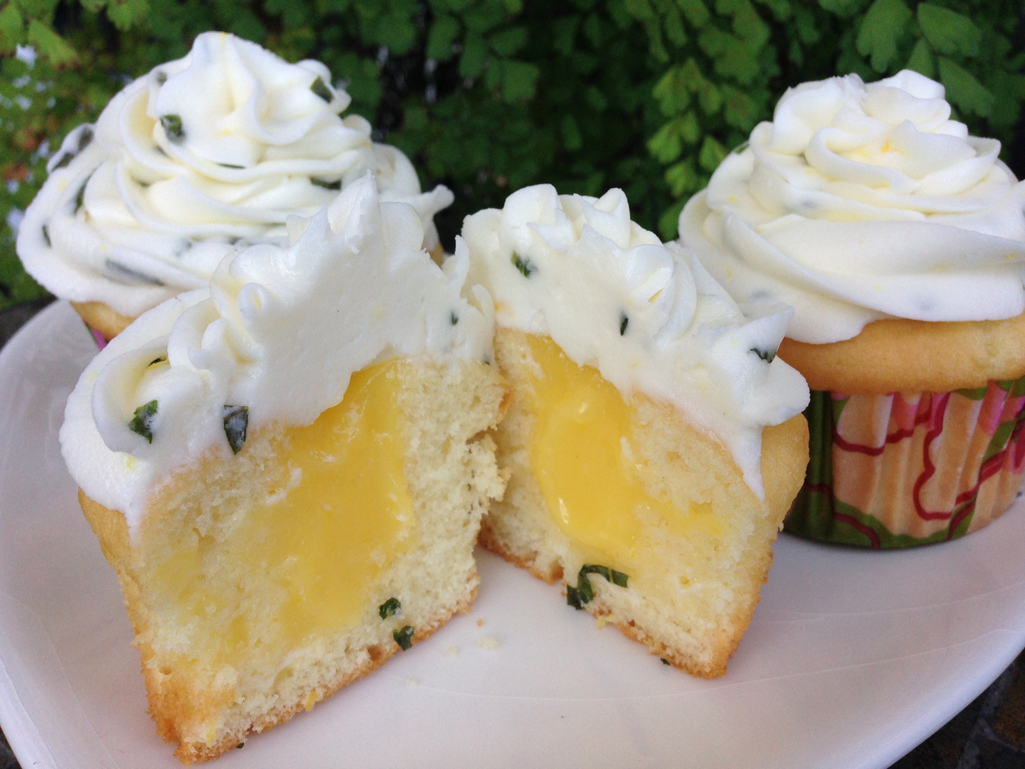 Lemon Curd Cupcakes with Lemon Basil Buttercream – Life of the Party ...